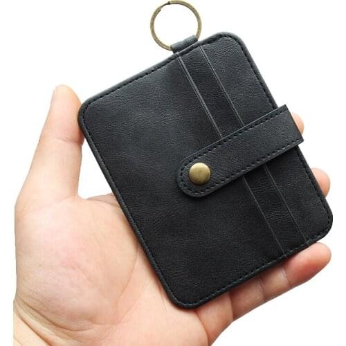 2020 Zonggshu Mini Clip Buckle Rfid Wallet Business Card Clip Buckle Credit Card Clip Multiple Card Positions for women