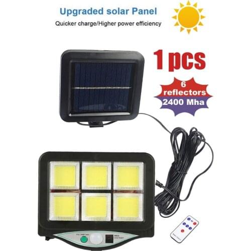 Seperable 120LED Solar Powered PIR Motion Sensor Wall Light Outdoor Garden New Year Street Solar Lamp Waterproof Sunlight remote