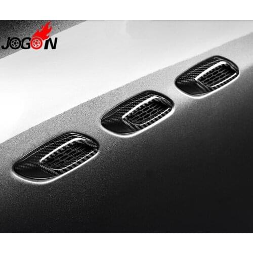 Real Dry Carbon Fiber Racing Side Fender Air Condition Air Vent Intake Cover Trim For Maserati Levante S Sport 4-Door 2016-2018
