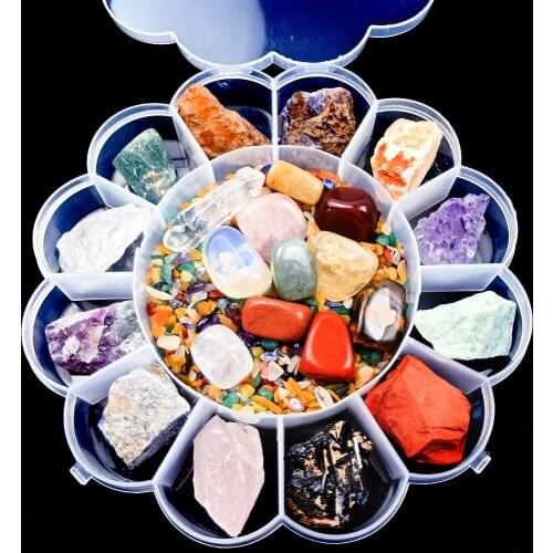 Natural Crystal Quartz Minerals Chakras Amethyst Irregular Rough Rock Gravel Reiki Healing Stone Home Decor Collection Gift