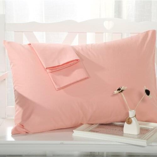2 Pieces 100% Cotton Solid Color Pillowcase 15 Solid Color Pillow case Bedding 48x74cm Envelope Pillow cover