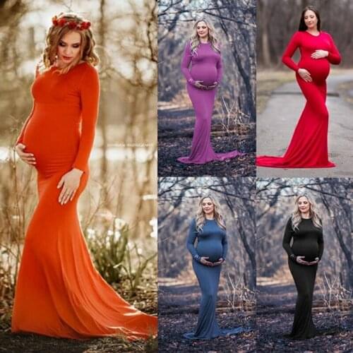 Maternity Dresses For Photo Shoot Maternity Photography Props Pregnancy Dress Photography Maxi Dresses Gown Pregnant Clothes New