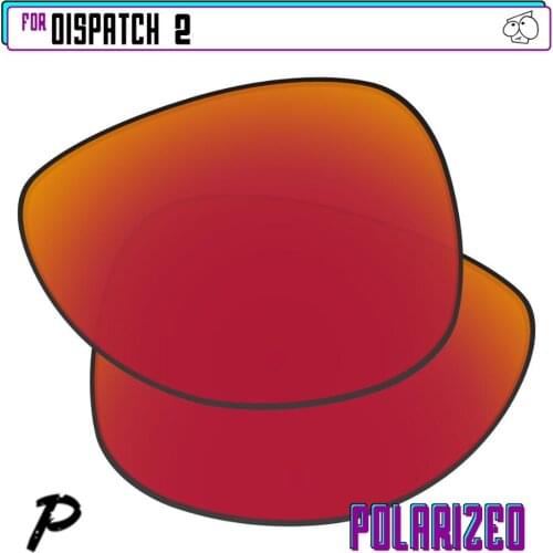 EZReplace Polarized Replacement Lenses for - Oakley Dispatch 2 Sunglasses - Red P