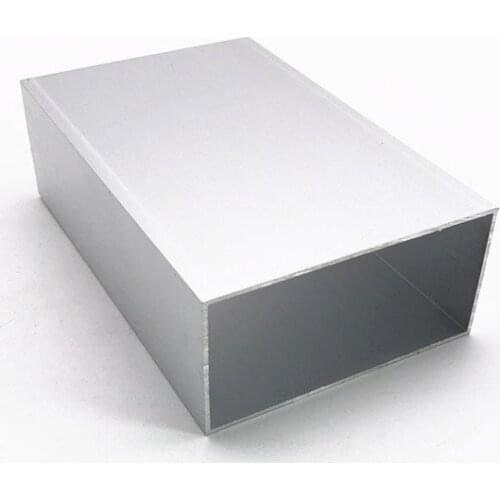 80mm*40mm*1.2mm square tube aluminum alloy hollow pipe rectangle straight duct vessel 100/200/300/400/500/550mm length