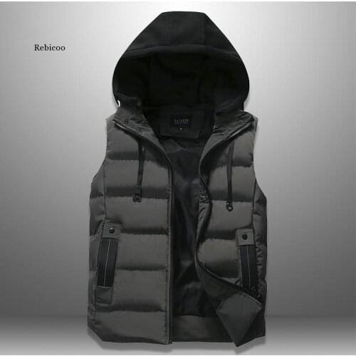 Мужские жилеты с капюшоном Rebicoo China At AliExpress