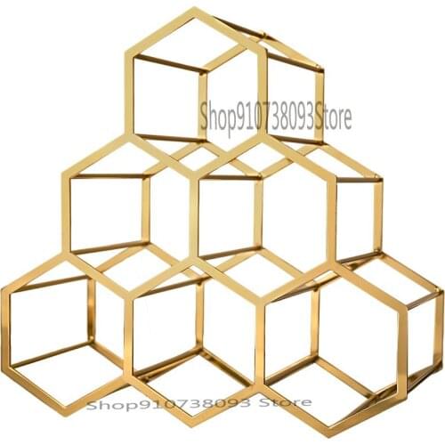 Light Luxury Red Wine Shelf Shelf European Living Room Creative Wine Cabinet Modern Simple Household Dining Table American Hangi