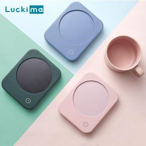 Smart Coffee Mug Cup Warmer 90V-220V for Office Home Best Gift Idea Electric Cup Beverage Ceramic Plate for Milk Tea Cocoa Water