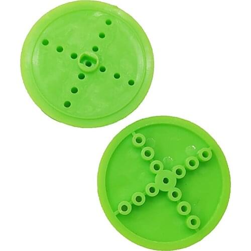 42-2A Green Belt Pulley OD42mm Plastic Wheel Toy Accessories Technology Production Model Material