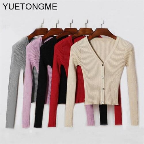 Autumn Long Sleeve Buttons Sweater Spring Newly Women Cardigans 2020 Fashion Slim Ladies Knitted Sweater SW068