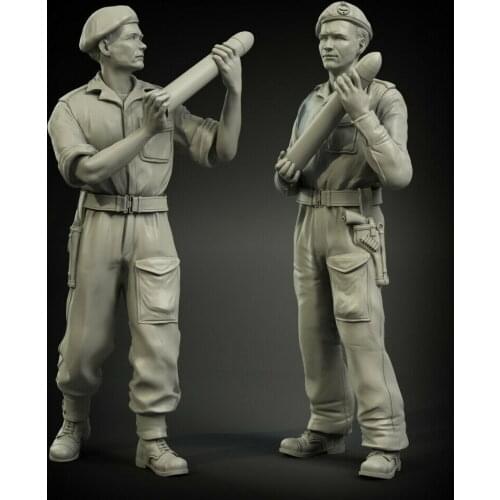 1/35 ancient British Loading Officers Set include 2 Resin figure Model kits Miniature gk Unassembly Unpainted