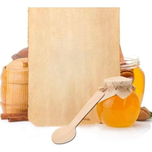 100Pcs Disposable Wooden Spoon Mini Ice Cream Spoon Wood Western Dessert Scoop Wedding Party Tableware Kitchen Safe New