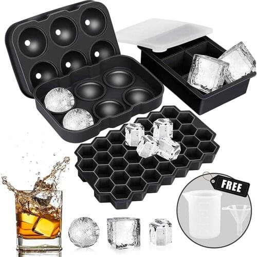 2021 New 3D Skull Ice Cube Maker Mold Food Grade Silicone Ice Cube Trays Candy Cake Pudding Chocolate Molds For Bar Kitchen Tool