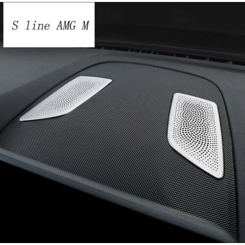 Car Styling For BMW 5 series G30 G38 Central Console Speaker Audio Cover Sticker Frame decoration Trim Interior Auto Accessories