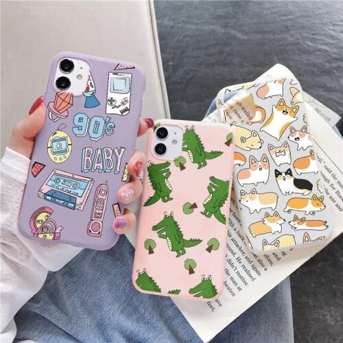 Funny Dog Crocodile 90s For Samsung Galaxy S20 FE S21 Plus A50 A51 A52 A12 A21S A71 A70 A72 A10 A30 A31 A32 A20 A20S A20E Case