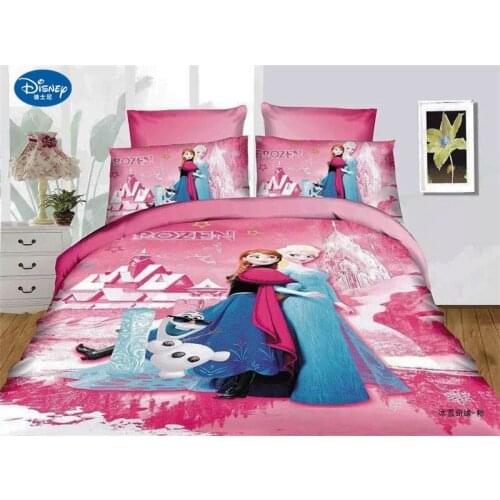 Home Textile Disney Childrens Bedding Frozen Anna Elsa Home Textile Girls Bedroom Decoration Down Quilt Quilt Pillowcase