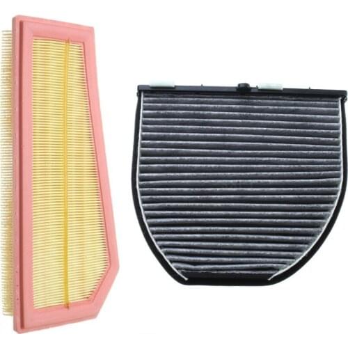 Cabin Filter+air Filter 2 Pcs for Mercedes E-class W212 S212 2009-2019/a207 C207 2010-2019 Model Built and External Fiilter Set
