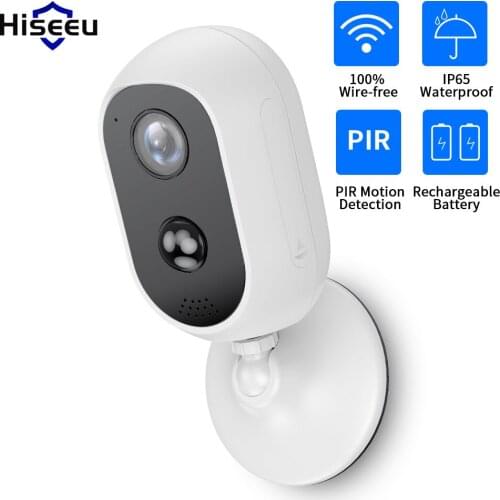 Hiseeu C30 1536P 1080P Wireless Battery IP Camera Rechargeable 2 Way Audio Outdoor Weatherproof Security Wifi Solar PIR Motion