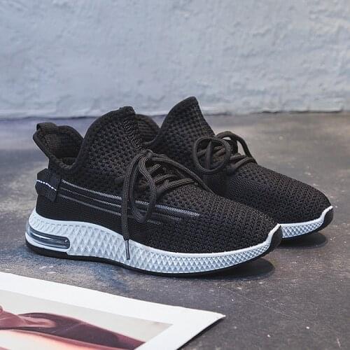 Ladies air cushion sneaker shoes fashion casual women sports running outdoor walking vulcanized breathable flying shoes