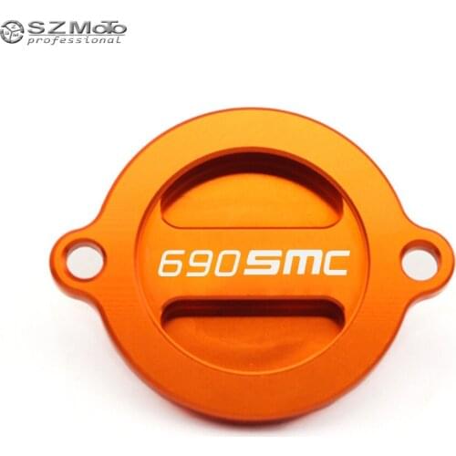 Engine Oil Filter Cover Cap For KTM 690SMC 690 SMC R 2008 2009 2010 2011 2012 2013 2014 2015 2016 Motorcycle Accessories Orange