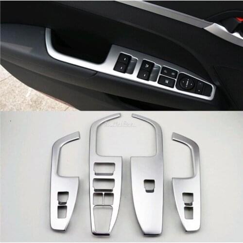 Matt Interior Door Cover Armrest Trim 4pcs For Hyundai Elantra Avante 2016 2017