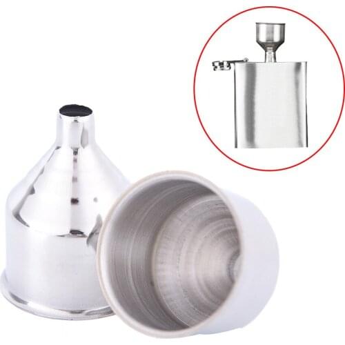 Mini Stainless Steel Small Mouth Funnels Wine Liquid Flask Funnel For Filling Hip Flask Narrow-Mouth Bottles