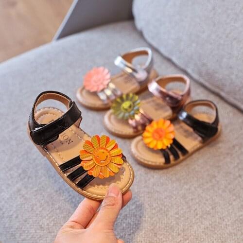 Fashion Beautiful Flower ChildrenS Summer Shoes 2021 Little Girl Shoes Sandals Kids Beach Baby Girl Toddler Shoes 1 3 5 6 Years