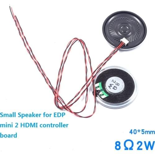 Small Speaker 8ohm 2W 4Pin mini Cable For LED EDP Mini Kit 40*5MM 2 HDMI Controller Board