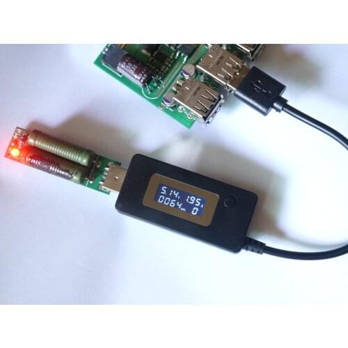LCD Display Upgrade High Voltage Version USB Charging Current/voltage Detector Capacity Measurement