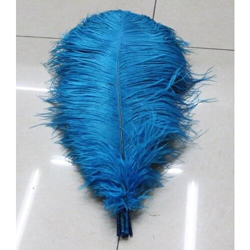 Wholesale. 50pcs Nature Lake blue Ostrich Feathers 20-25 cm 8-10 Inch Wedding Centerpieces FREE SHIPPING