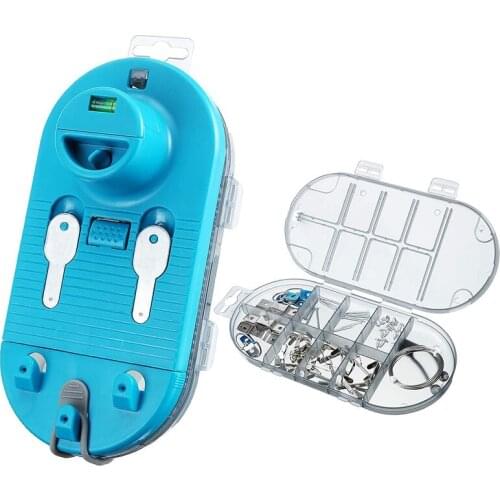 Picture Hanging Tool with Level,All-In-One Easy Frame Picture Hanger,Wall Hanging Kit Includes 85 Pcs Hardware