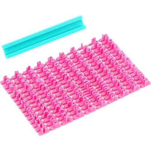 1Set 26 English Letter Silicone Mold Printing Symbol Stamp Fondant Chocolate Cookie Cutter Cake DIY Decoration Baking Mold Tools