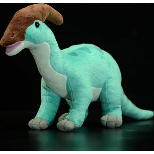 Cute Soft Parasaurolophus Dinosaur Plush Toys Real Life Dragon Stuffed Animal Toy Gifts For Children
