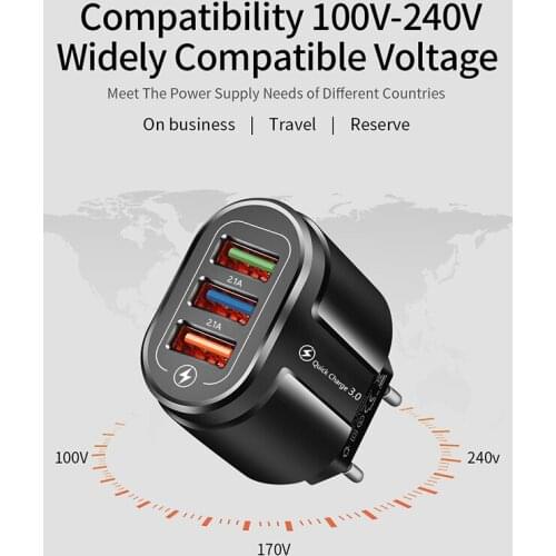 Quick Charge 3.0 4.0 Usb Fast Charger Universal Wall Mobile Phone Tablet Chargers For Iphone 11 Samsung Huawei Xiaomi charging
