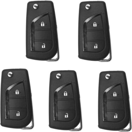 5pcs/lot XHORSE XKTO01EN for T oyota Type Universal Remote Key Fob 2 Button for VVDI Key Tool VVDI2 (English Version)