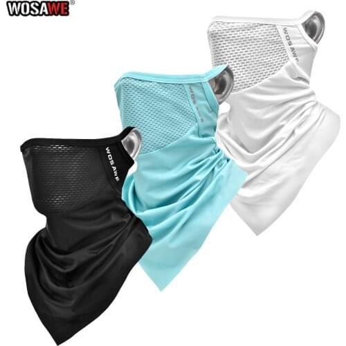 WOSAWE Summer Breathable Motorcycle Face Mask Sweatproof Balaclava Replace Filter Liner Cap Scarf Motobike Bicycle Cycling Mask