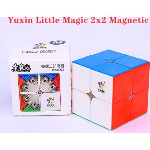 Yuxin Little Magic M Magnetic 2x2x2 Speed cube 2x2 Magic cube Magnet Puzzle cubes Zhisheng Cubo Magico