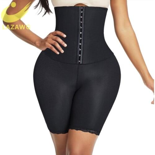 LAZAWG Butt Lifter Body Shaper Shorts for Women Belly Tummy Control Thigh Slimmer Hook Waist Trainer Lingerie Shapewear Panties