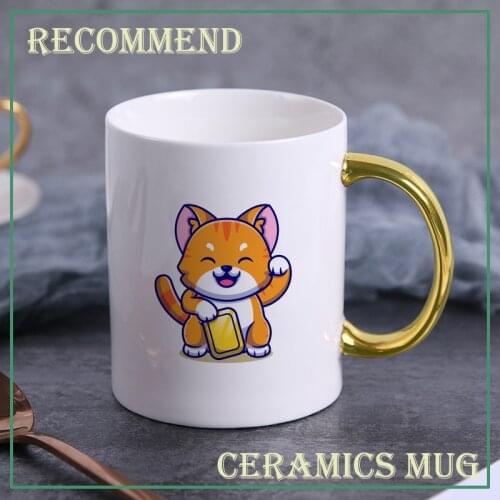 Fortune dog gold Coffee Mug creative Drinkware Coffee Tea Cups Novelty Gifts milk cup Breakfast Mug Dropshipping KTDW-043
