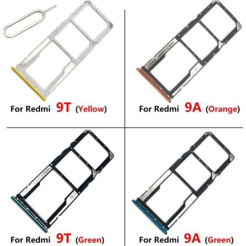 10pcs Sim Card Tray Holder Slot Adapter For Xiaomi Redmi 9T 9A 9C SIM Card Slot For Redmi 9c Sim Card Reader For Redmi 9a 9t