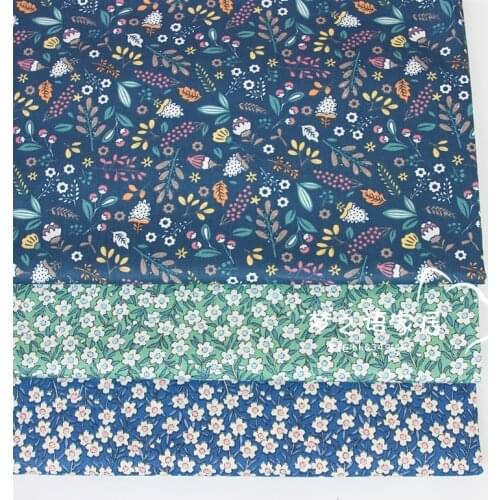 100% Cotton Fabric,Patchwork Cloth,Floral Printed Cloth Diy Sewing Craft Quilting Fat Quarters Material For Baby Dress Tissus