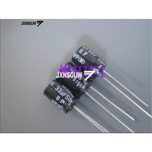 20PCS NICHICON BP 50V33UF 8X11.5MM 33UF 50V original audio Aluminum electrolytic capacitor 85 degrees 33uF/50V