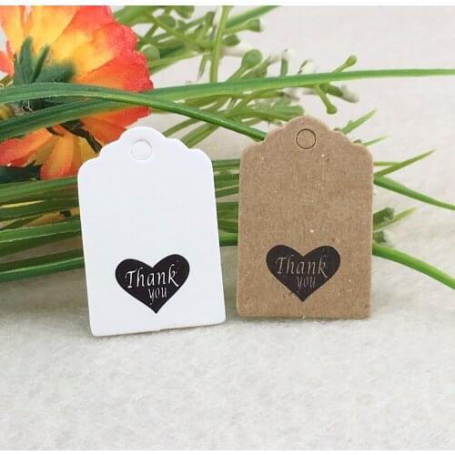 3x2cm thank you Scallop Gift Tag For DIY Hang Price Labels Greeting Card Crafts 1000pcs/lot