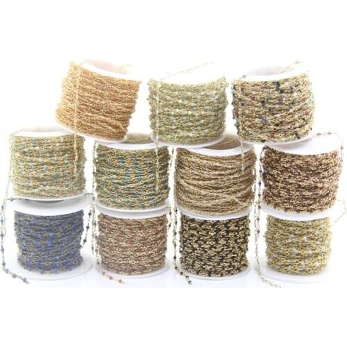 5Meter Natural Gems 2mm Faceted Round Rosary Chain,Stone Lapis Amazonite Small Spinel Beads Brass Wire Wrapped Necklace Chains