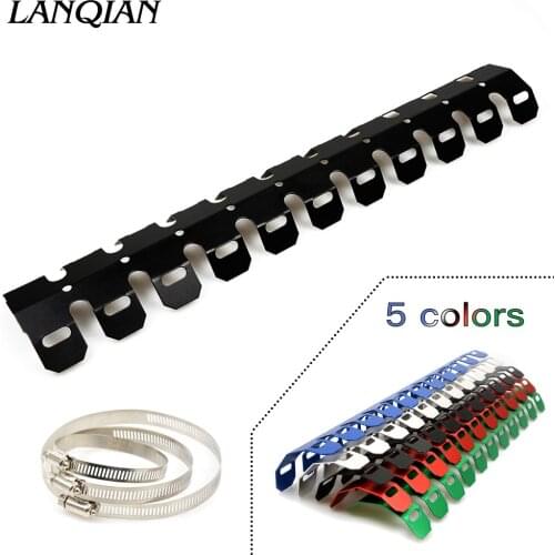 Motorcycle Accessories Exhaust Muffler Pipe Leg Protector Heat Shield Cover For Kawasaki Yamaha Honda BMW Ducati Dirt Moto