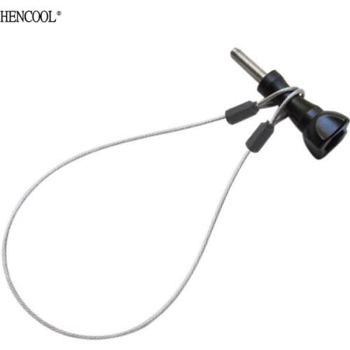 For GoPro Action Cameras Accessories 60cm Stainless Steel Lanyard Tether for GoPro Hero 5 4 Session 6 3+ 3 2 Black edition HERO