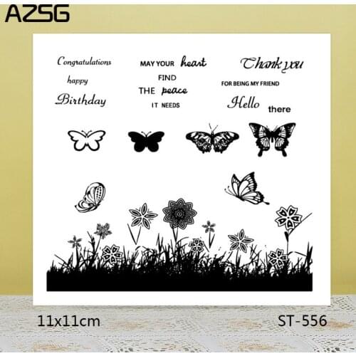 AZSG Dancing spring Clear Stamps/Seals For scrapbooking DIY Card Making/Album Silicone Decoration crafts