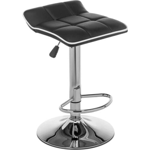 Barstools, Adjustable Height Swivel PU Leather with Chrome Base Stylish and Modern Design Armless 64x40x40 cm for Kichen Counter