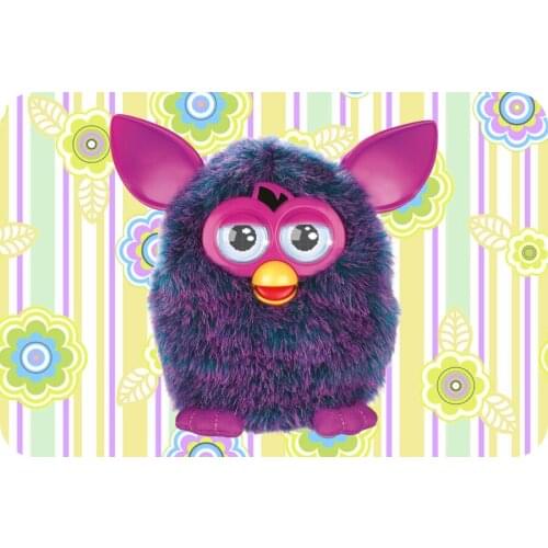 Free Shipping 2015 New Design Custom Doormats Bedroom Cute Cartoon Furby Coussin Carpets Bathroom Cartoon Rugs #DM-235