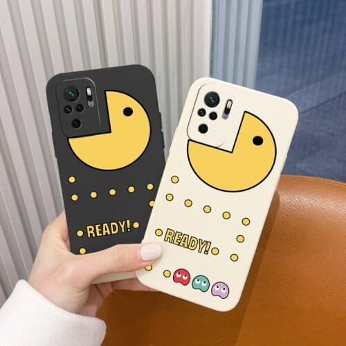 Beans Liquid Silicone Case For Xiaomi Redmi Note 10 10S 9T 9 8 7 MAX Redmi 9 9A 9T K40 K30 K20 Pro Shockproof Soft Phone Cover