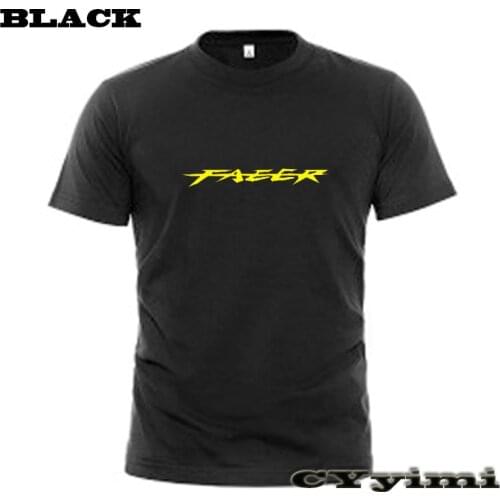 For Yamaha FZS600 FZX750 FZ1000 Fazer T Shirt Men New LOGO T-shirt 100% Cotton Summer Short Sleeve Round Neck Tees Male